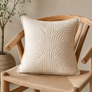 Luxury Bouclé Decorative Throw Cushion – Modern Textured Sofa Cushion