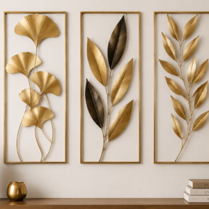 Velora Luxe Botanical Wall Art Set (Set of 3)